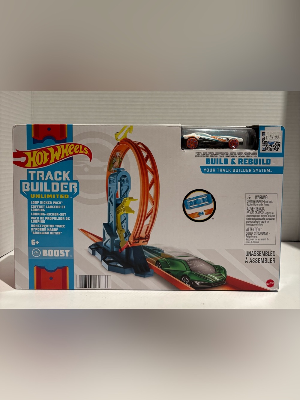 HOT WHEELS Track Builder Unlimited Playset Loop Kicker Exclusive Car Track Set
